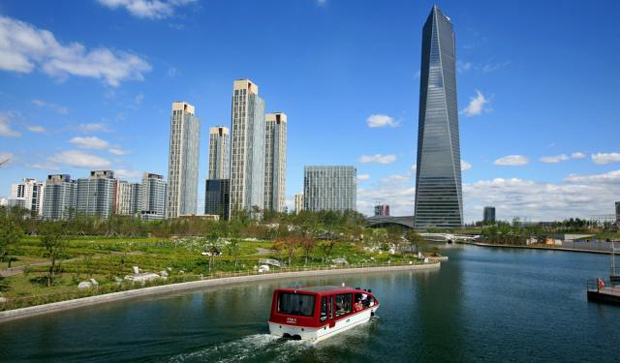 Songdo City, en Corée du Sud