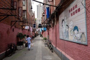 Les ruelles des Lilongs sont des artères autour desquelles les maisons s'organisent (Crédit photo Antoine Dubois)