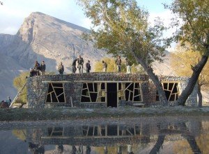 Le pavillon d’accueil de Wakan, dans le parc national de Pamir (Afghanistan). Copyright : Afir Architects