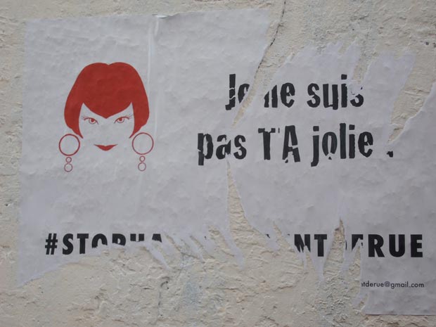 Collage Paris "Je ne suis pas ta jolie" Osez le féminisme - par Jeanne Menj sur Flickr
