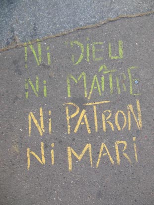 "Ni dieu ni maître ni patron ni mari" - Donny Bocquet sur Flickr