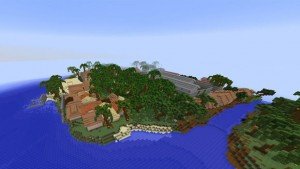 La baie de Les Cayes (Haïti) reconstituée façon Minecraft. Copyright : Block by Block / UN Habitat / Mashable.com