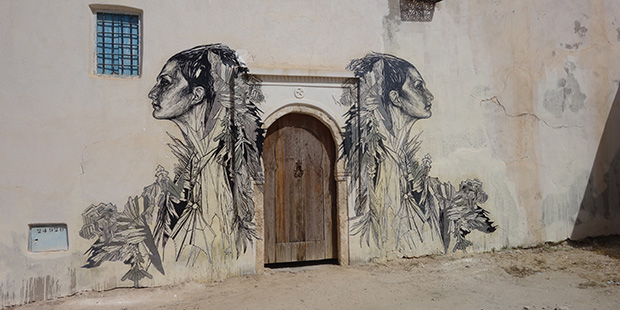 Village Tunisien street art - Eriadh ; Copyright : Rani777 (Baha-Eddine MKD / Wikimedia)