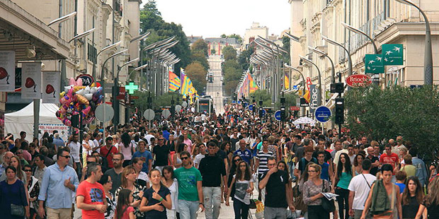 La ville piétonne - Tours ; Crédits : Cécilia Ramos