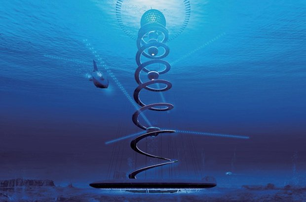 Ocean Spiral ; Copyright : Shimizu Corp.