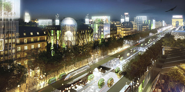 Champs-élysées du futur - Paris ; Copyright : Jean-Paul Viguier et associés
