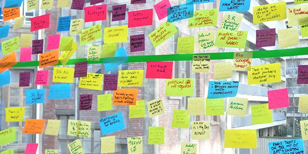 Idées sur des post-it. Copyright : Learn Do Share