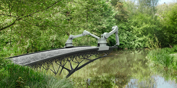 Pont 3D. Copyright : MX3D / Joris Laarman