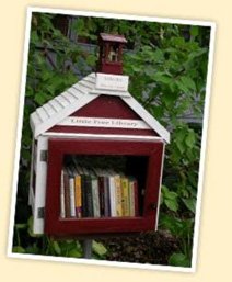 La première petite bibliothèque gratuite  construite par Todd Bol en hommage à sa mère.  © Littlefreelibrary