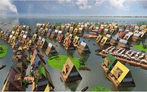L'école de Makoko n’est encore qu’un prototype qui pourrait servir à la construction de dizaines d’autres structures similaires. Copyright : © NLÉ Works