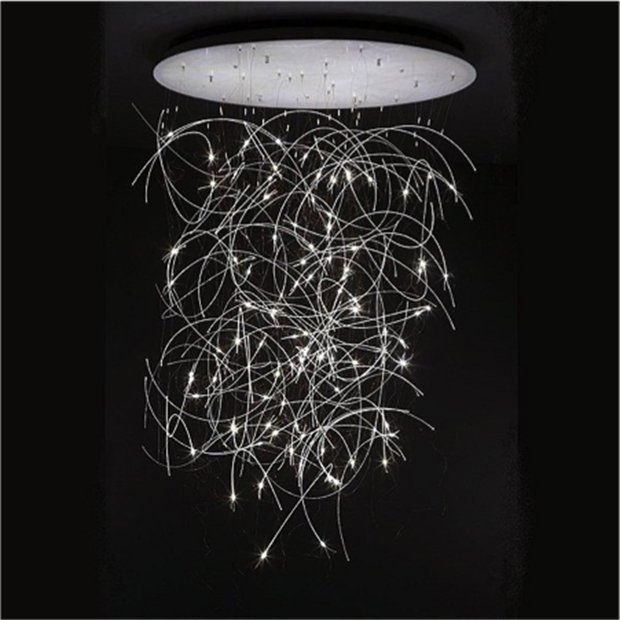 Le luminaire du designer François Azambourg pour Roset illustre la dématérialisation. La lampe n'est plus objet mais association de particules lumineuses. 