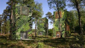 Des bâtiments pensés comme des arbres, en bois recyclé, qui fonctionnent à l’énergie renouvelable © Raimond de Hullu