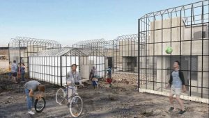 Ce concept d'habitat temporaire pour les réfugiés permet de mieux les accueillir.