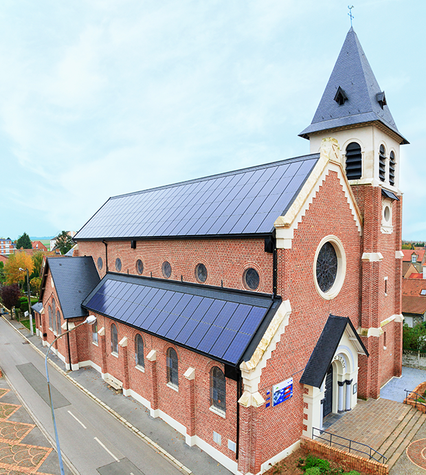 eglise economie energie panneaux photovoltaique