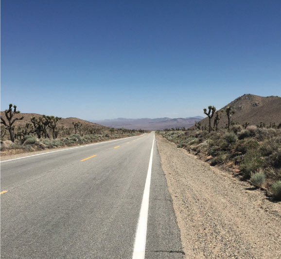 Image de la route 66 aux etats-unis