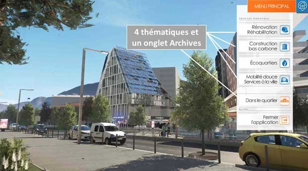 Une application permet de découvrir les réalisations de Bouygues en matière de ville durable.