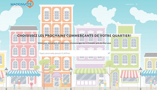 homepage du site madeinvote