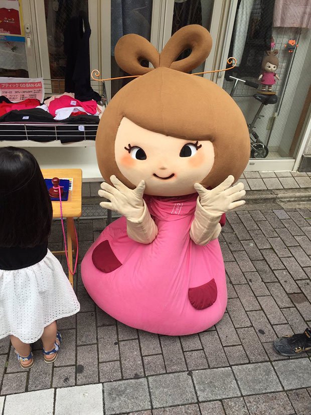 Minami-chan, la mascotte de la sortie Sud de la station de métro tokyoïte Togoshi-Kouen -