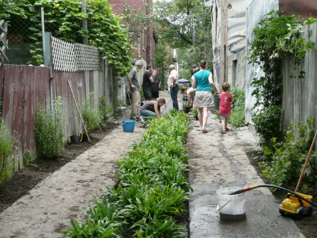 Ruelle Laval dans le Plateau-Mont-Royal