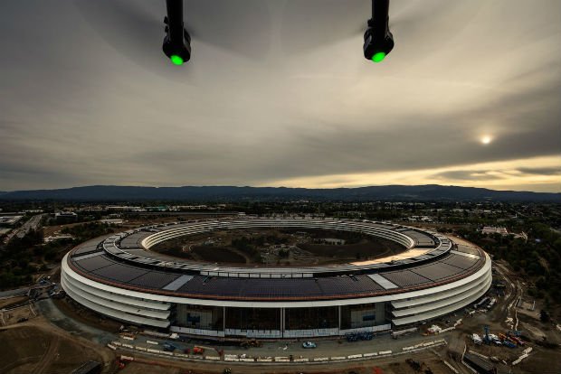“The ring”ou le nouveau siège d’Apple dans la ville de Cupertino 