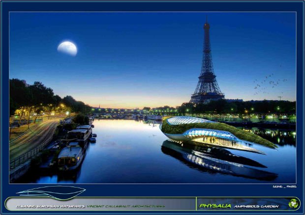 Une navette du futur sur la Seine à Paris