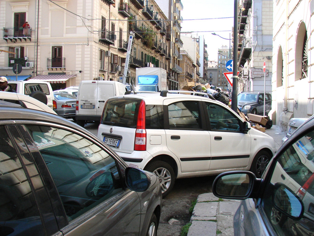 embouteillage en centre-ville