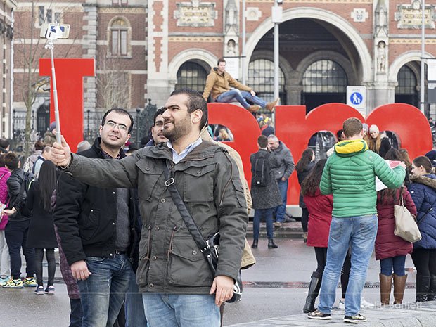 selfie devant i am amsterdam