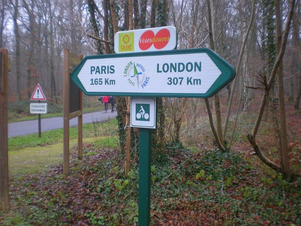 Panneau de signalisation de pistes cyclables