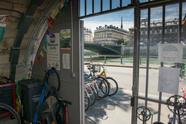 Solicycle, un lieu insolite pour réparer soi-même son vélo