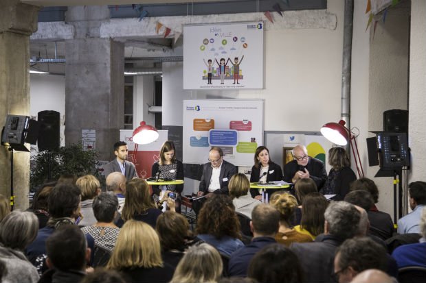 Le Centsept à Lyon, lors d'une conférence organisée avec l'Observatoire de la Ville