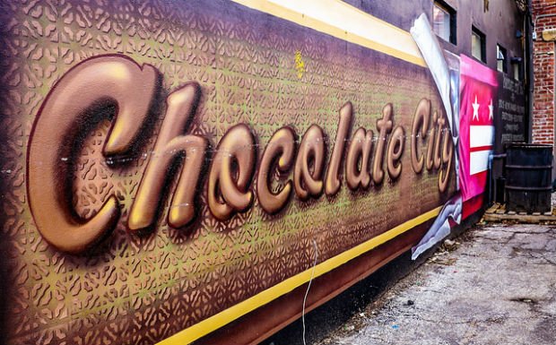 Graffiti "Chocolate City" à Washington DC