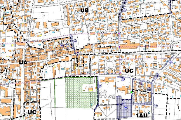 Sur les cartes des PLU, les zones marquées “AU” sont constructibles car proches d’une zone “U”, ou “urbaine”.