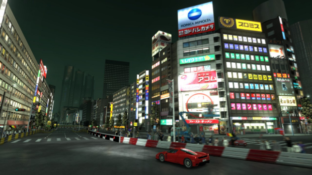 Rapide et furieux comme un pilote à Tokyo (extrait de Project Gotham Racing 4, 2007)