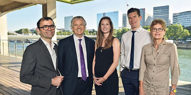 Stéphane Hugon (Eranos), Laurent Tirot (Bouygues immobilier), Bettina Reveyron (Thinkers & Doers), Charles-Edouard Vincent (Lulu dans ma rue), Bruna Basini (le JDD). (Nicolas Marquès pour le JDD)