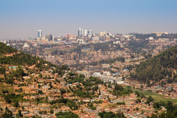 Paysage vallonné de Kigali