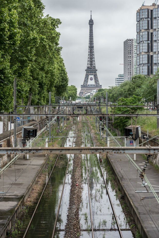 La ligne de RER C est inondée en juin 2016 