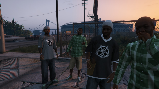 Tu reconnais bien là le style des bad boys de LS (GTA V)