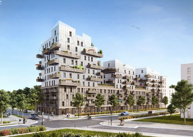 Développé par Bouygues Immobilier, projet à Strasbourg d’un immeuble 100% bois bas carbone, nommé Sensations