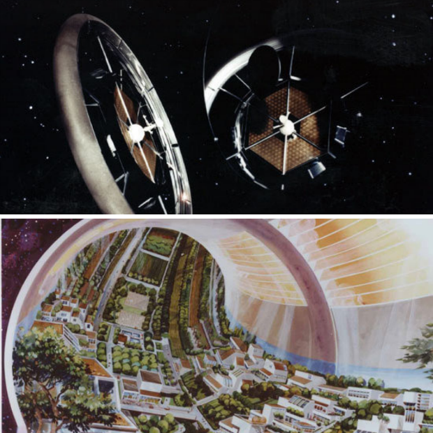 Station spatiale habitée imaginée par des ingénieurs de la NASA : Tore de Stanford, 1975