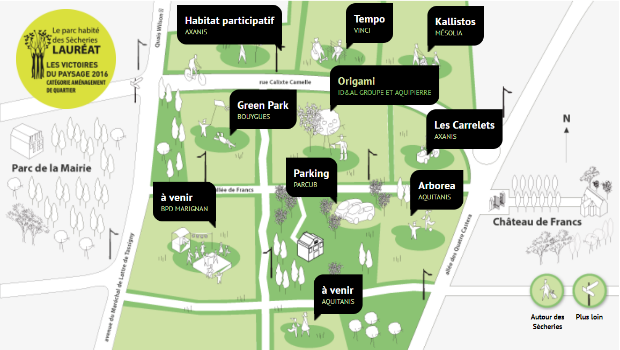 Aménagement du Parc des Sécheries et localisation des opérations immobilières des parcelles “Les Carrelets” et “Les Petits Ruisseaux”