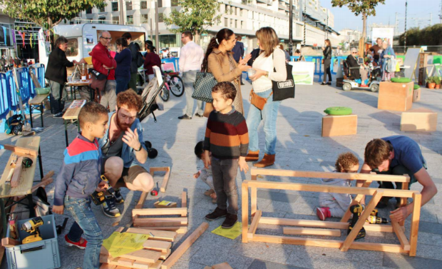 Le village éphémère Play Green pour communiquer différemment sur le projet 