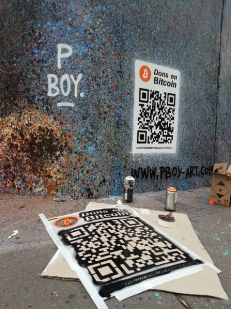 Un QR Code placé à proximité de l’œuvre “Papa c’est quoi l’argent ?”