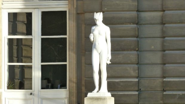 Psyché sous l'empire du mystère dans le jardin du Luxembourg, Hélène Bertaux, 1889