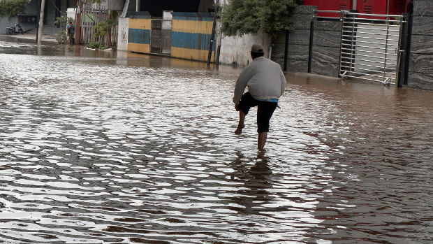 Jakarta sous l'eau