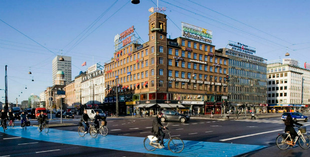 Copenhague, capitale du Danemark, comporte plus de vélos que d’habitants.