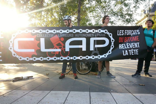 Le Collectif des Livreurs Autonomes de Paris (CLAP) est un syndicat de livreurs à vélo - CLAP/Facebook