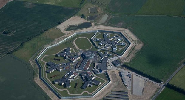 Vue aérienne de la prison de Storstrøm © C. F Møller