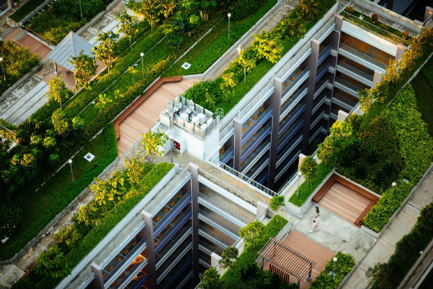 Espaces aménagés sur les toits à Singapour - source : @chuttersnap via unsplash