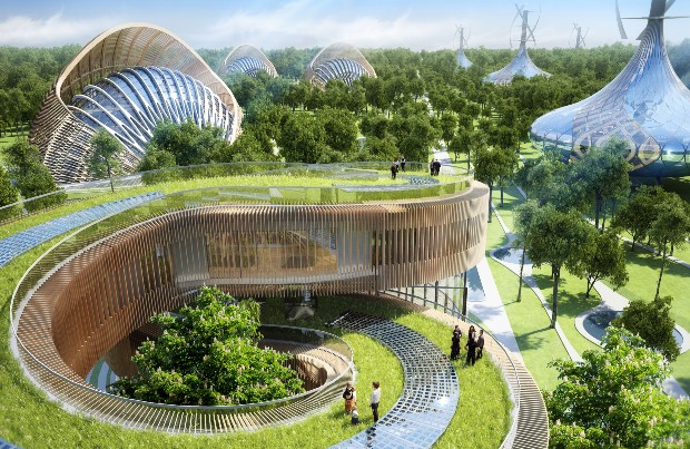 En Chine, le Verger des Saveurs est un projet d'éco-hameau à énergie positive - Vincent Callebaut Architectures