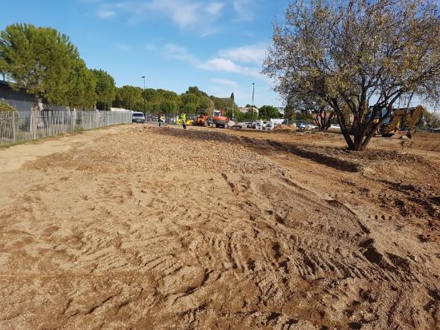 Requalification d'une friche urbaine par Valorhiz à Montpellier - Valorhiz